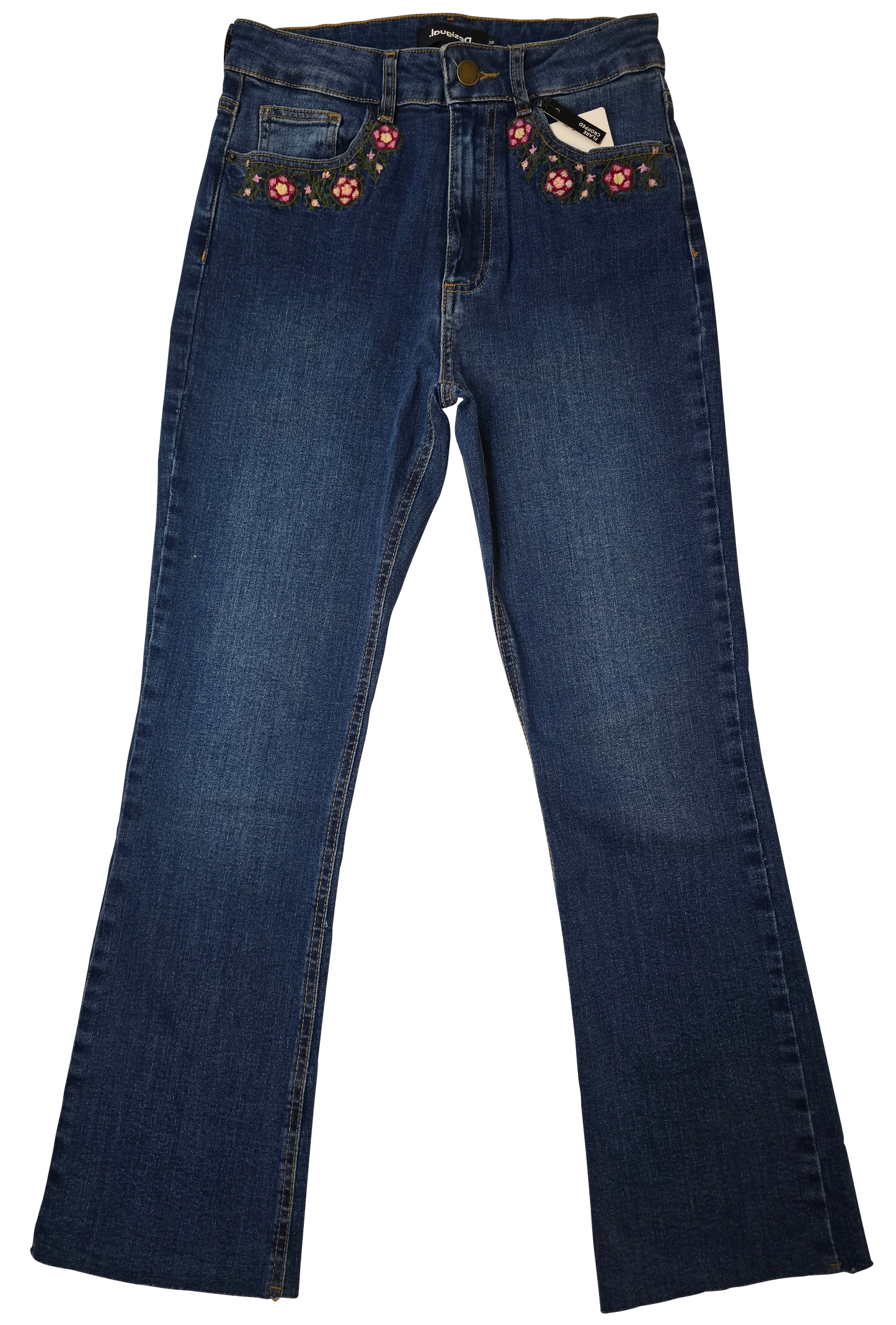 Jean Desigual Flare Cropped