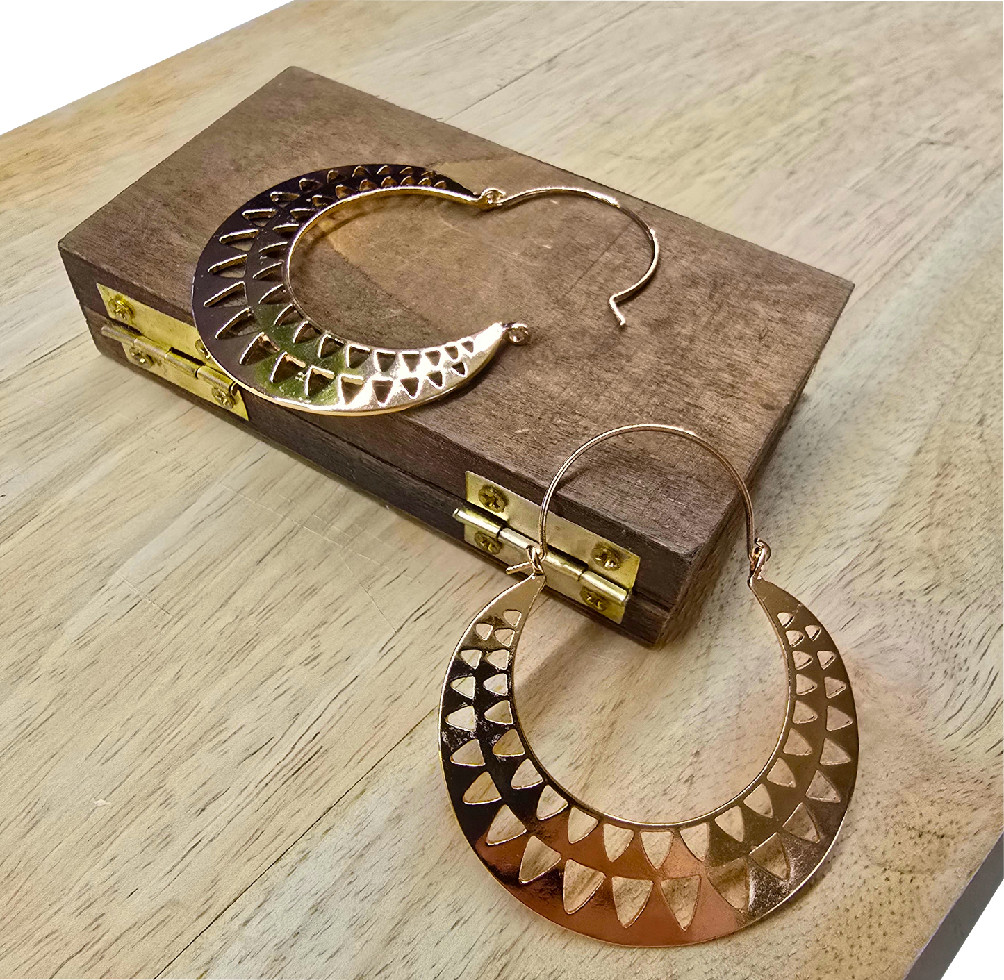 Boucles d'oreilles La Chiquita disques ajourés