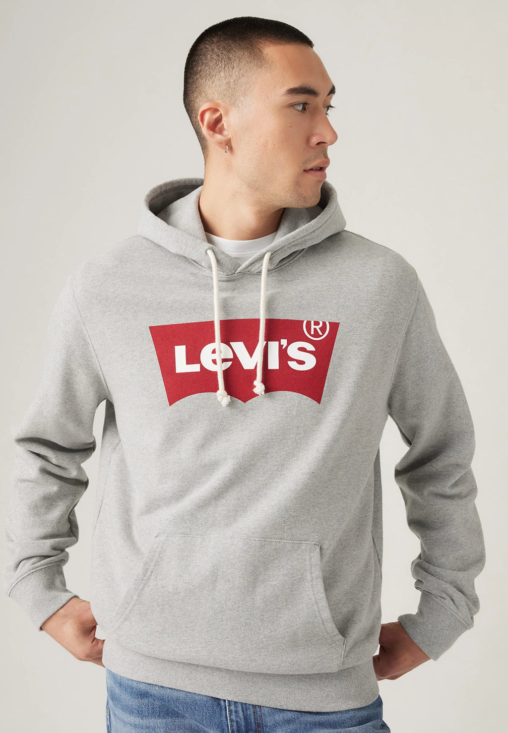 Sweat à capuche gris Levi's homme