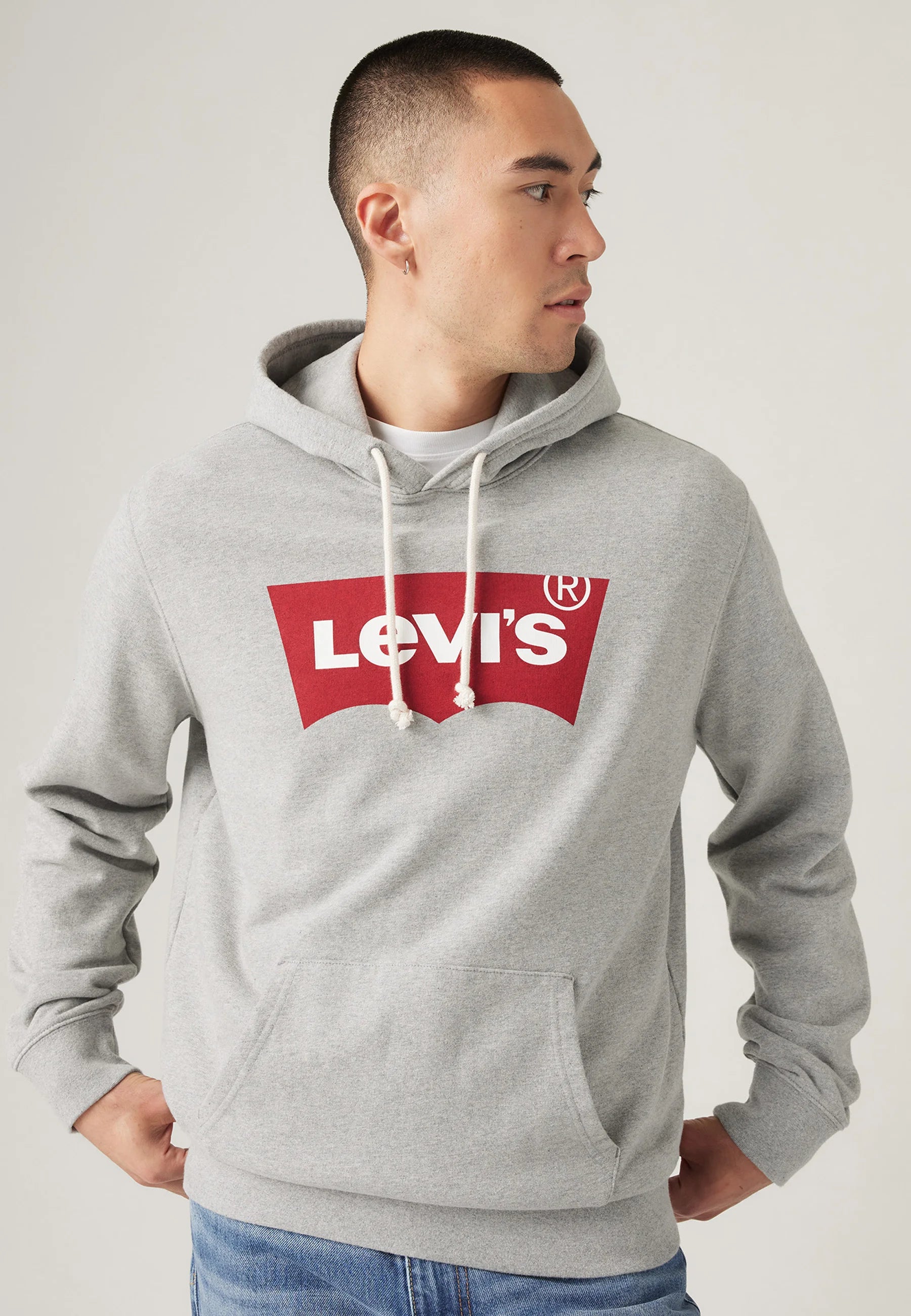 Sweat à capuche gris Levi's homme