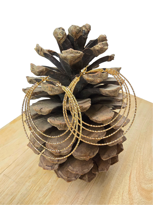 Boucles d'oreilles La Chiquita multirangs