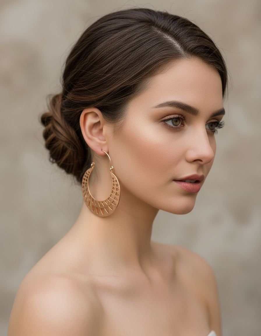 Boucles d'oreilles La Chiquita disques ajourés