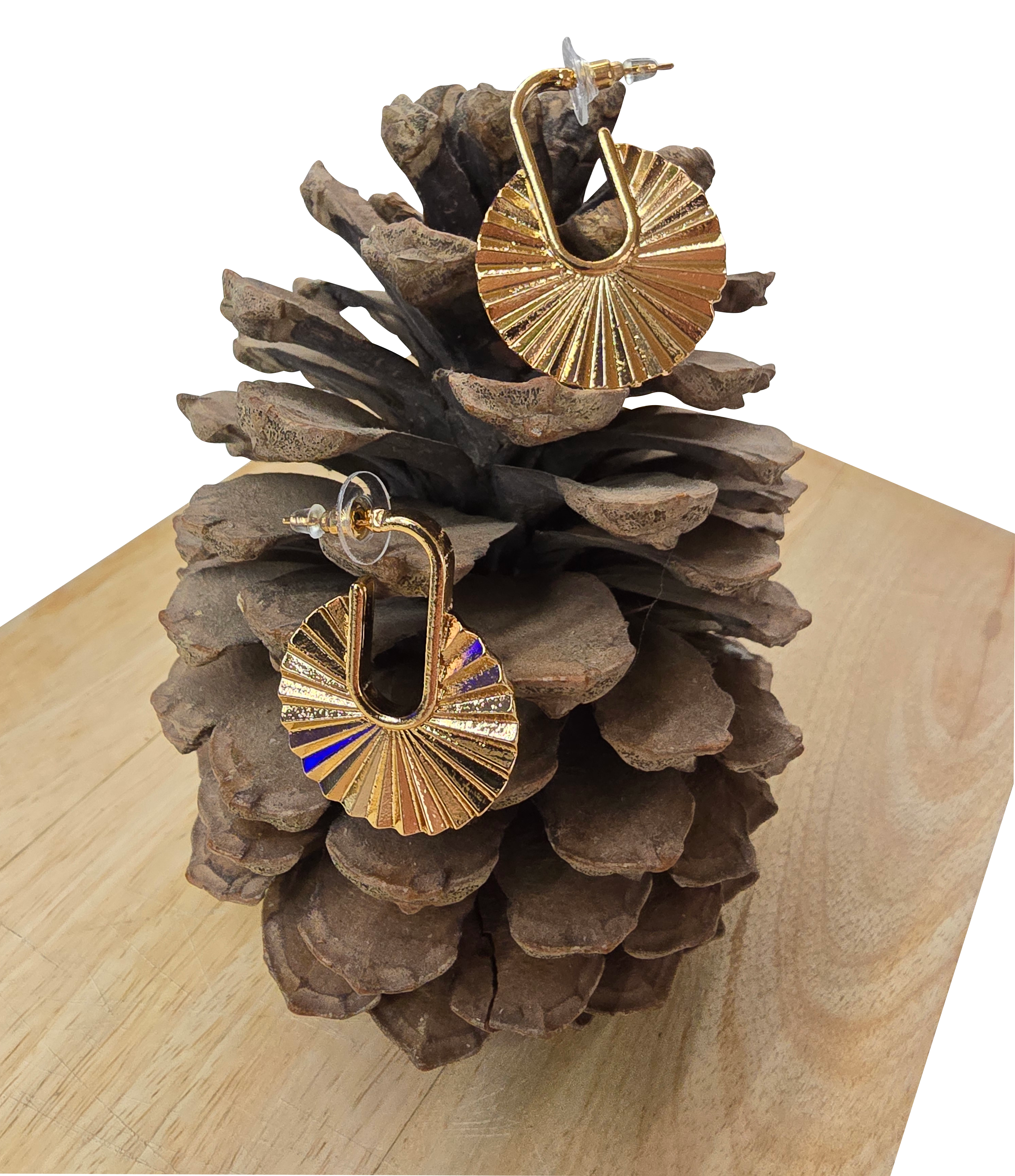 Boucles d'oreilles La Chiquita disques éventails