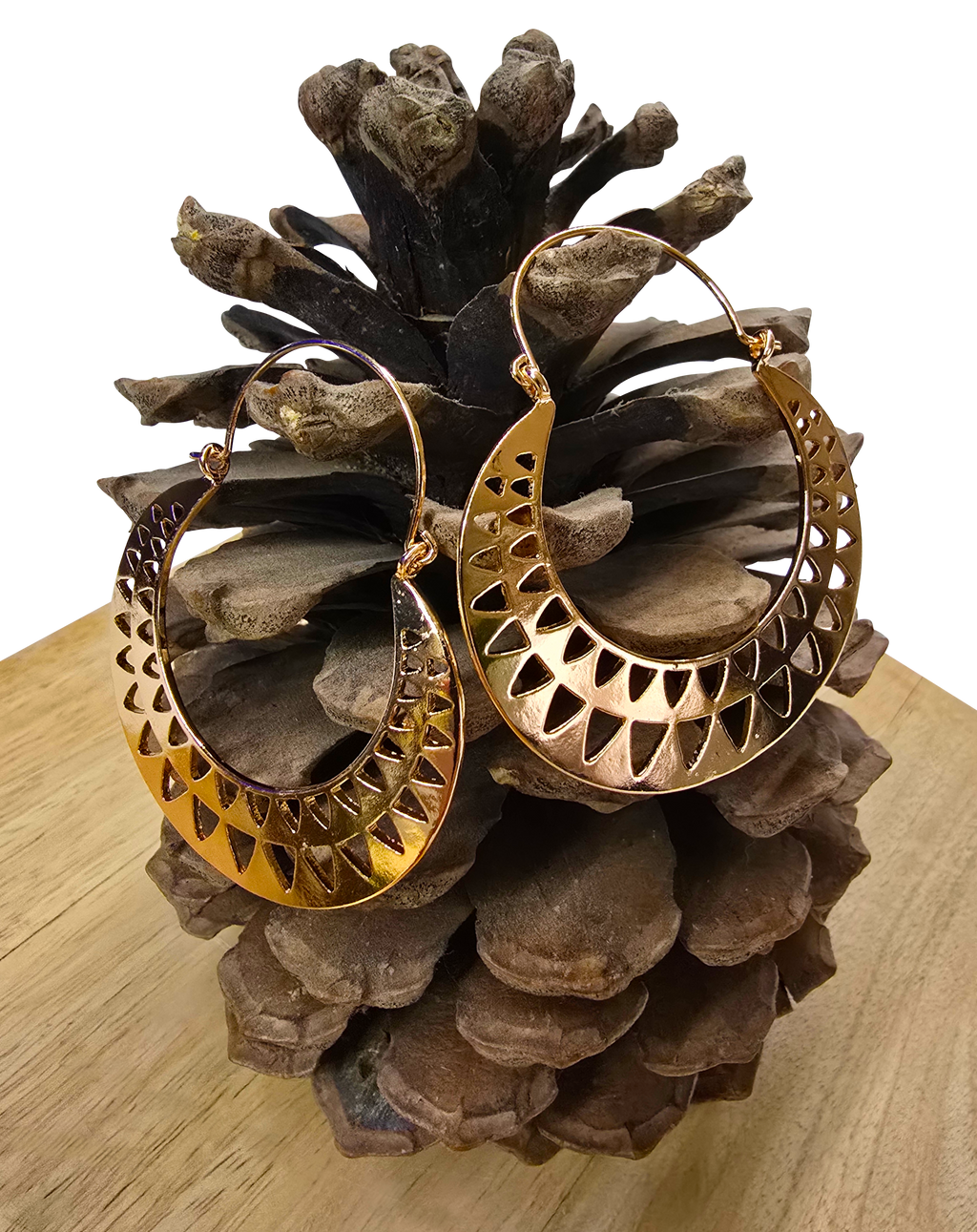 Boucles d'oreilles La Chiquita disques ajourés