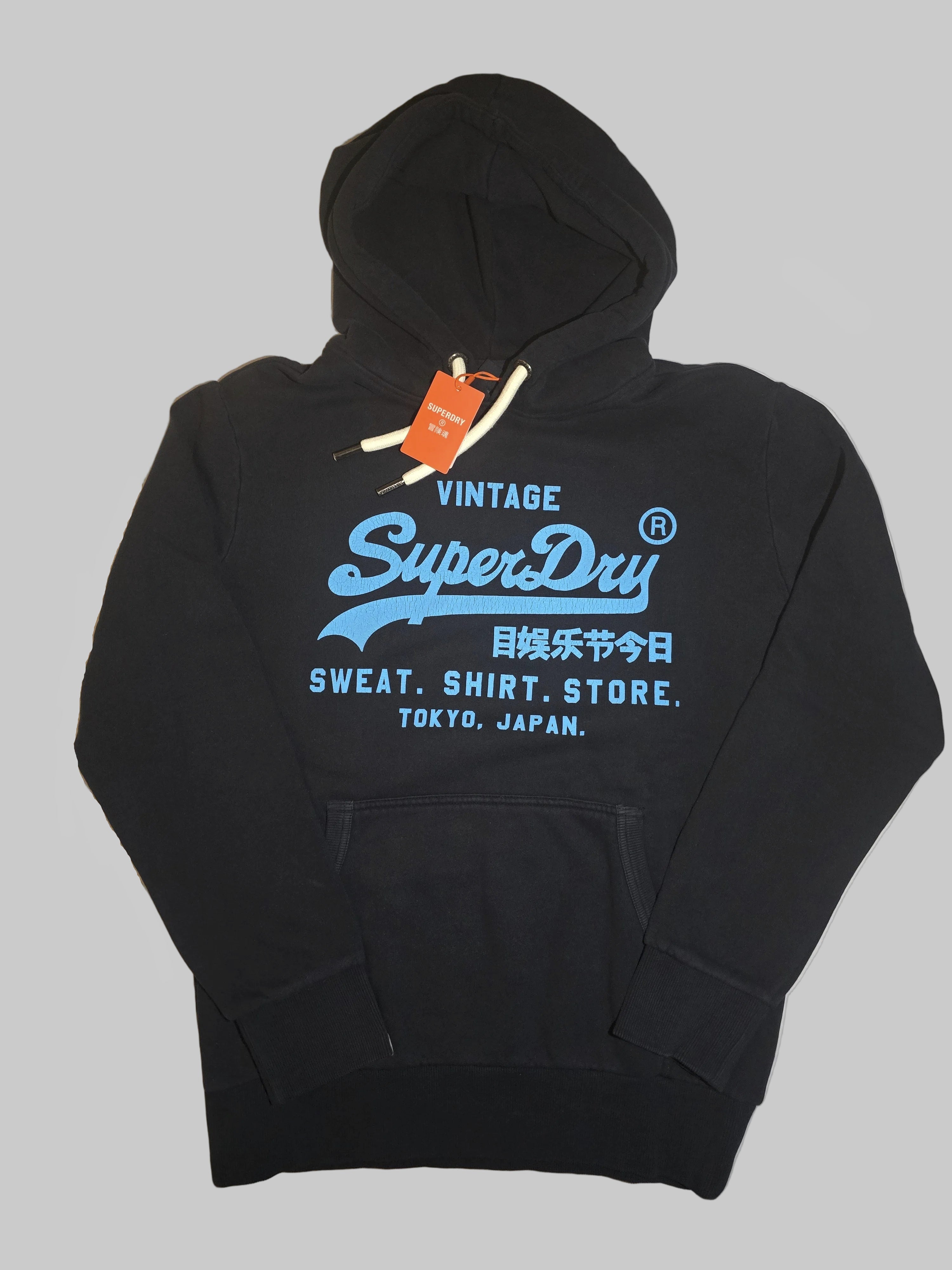 Sweat à capuche Black Navy Superdry homme