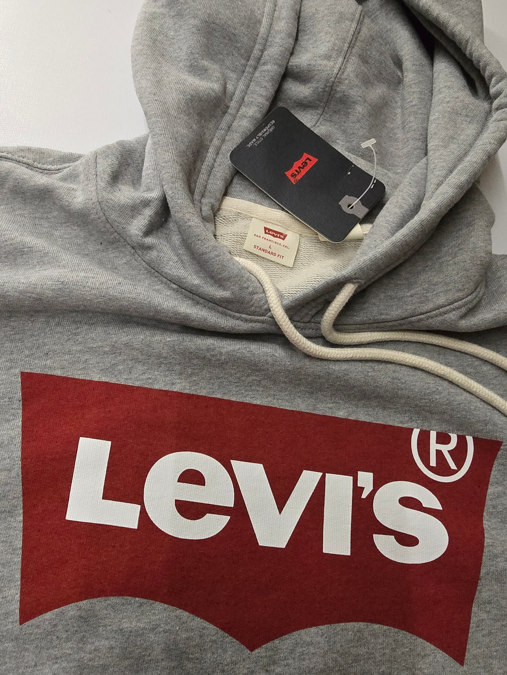 Sweat à capuche gris Levi's homme