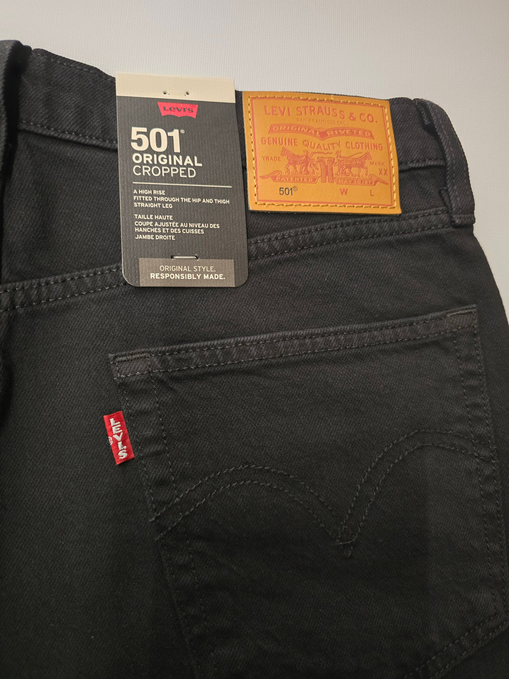 Jean Levi's 501 Cropped black