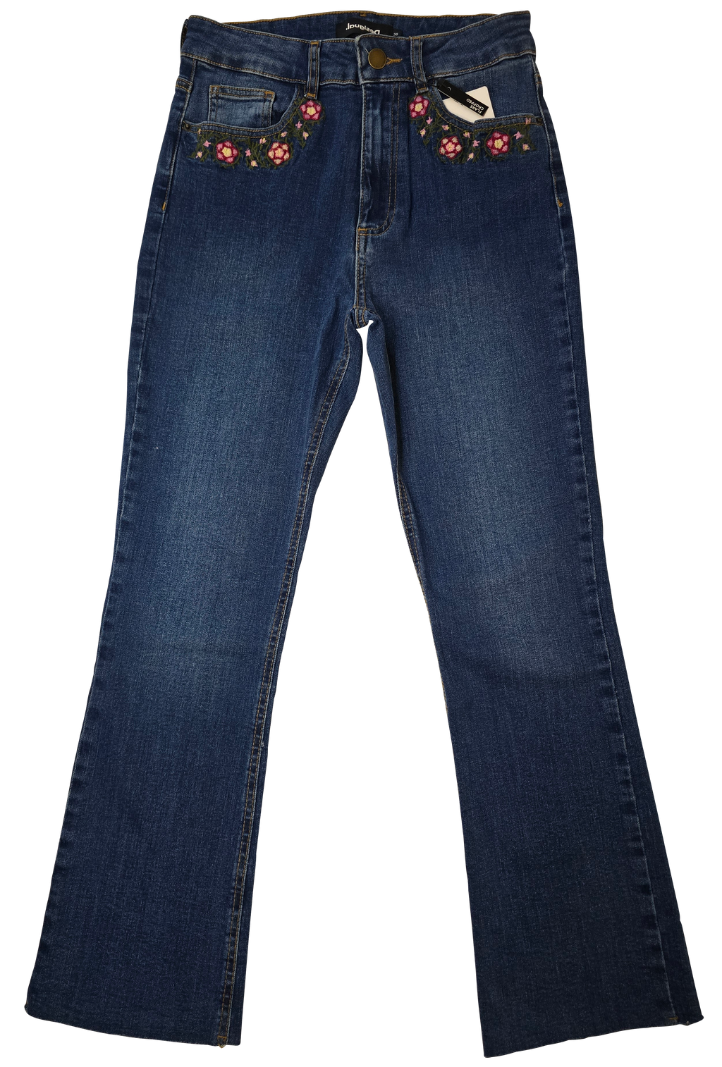 Jean Desigual Flare Cropped