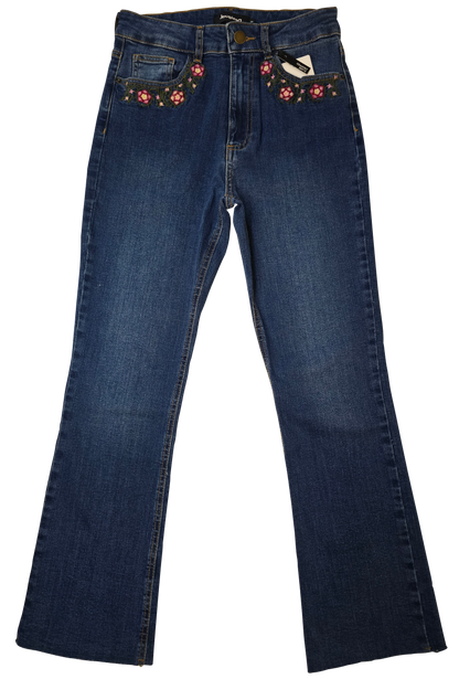 Jean Desigual Flare Cropped