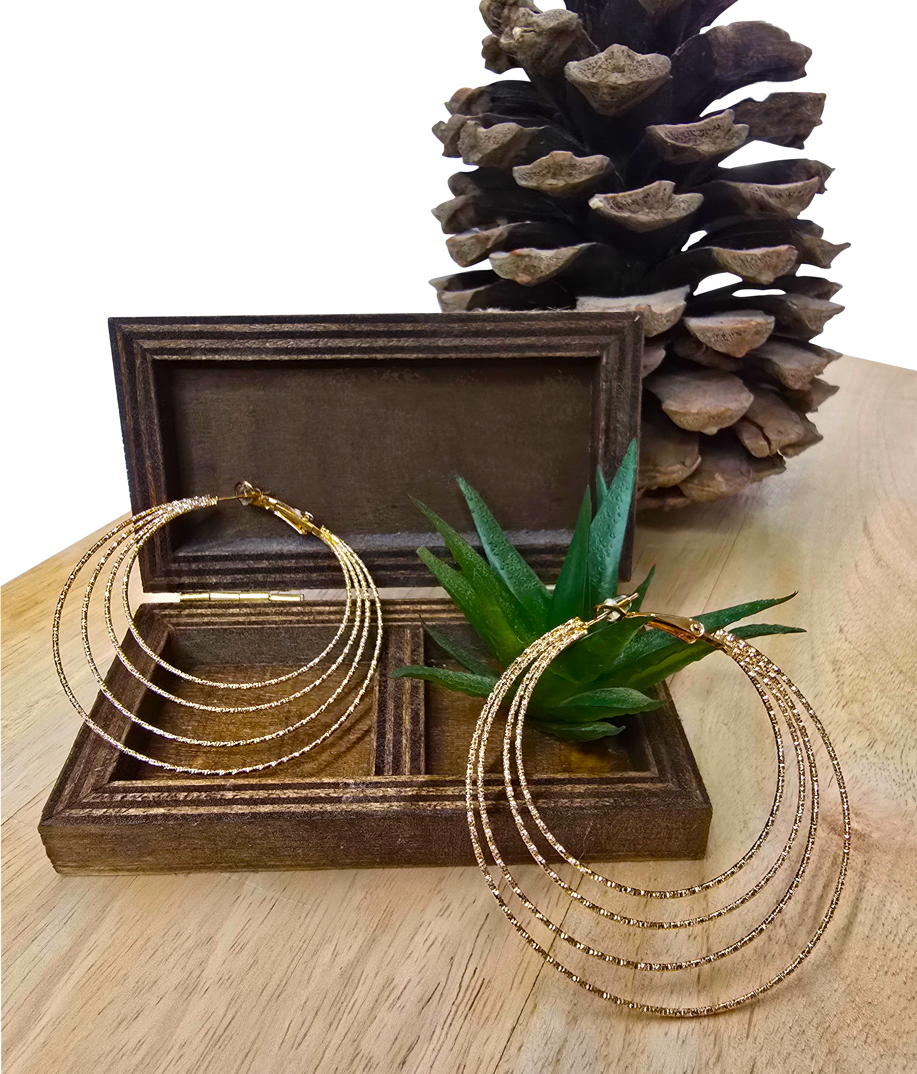 Boucles d'oreilles La Chiquita multirangs