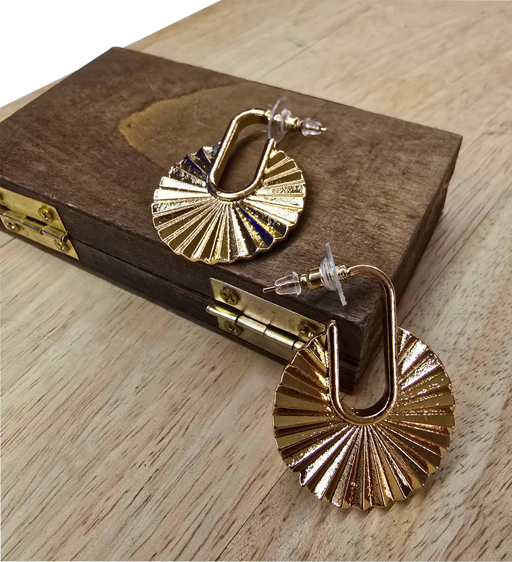 Boucles d'oreilles La Chiquita disques éventails