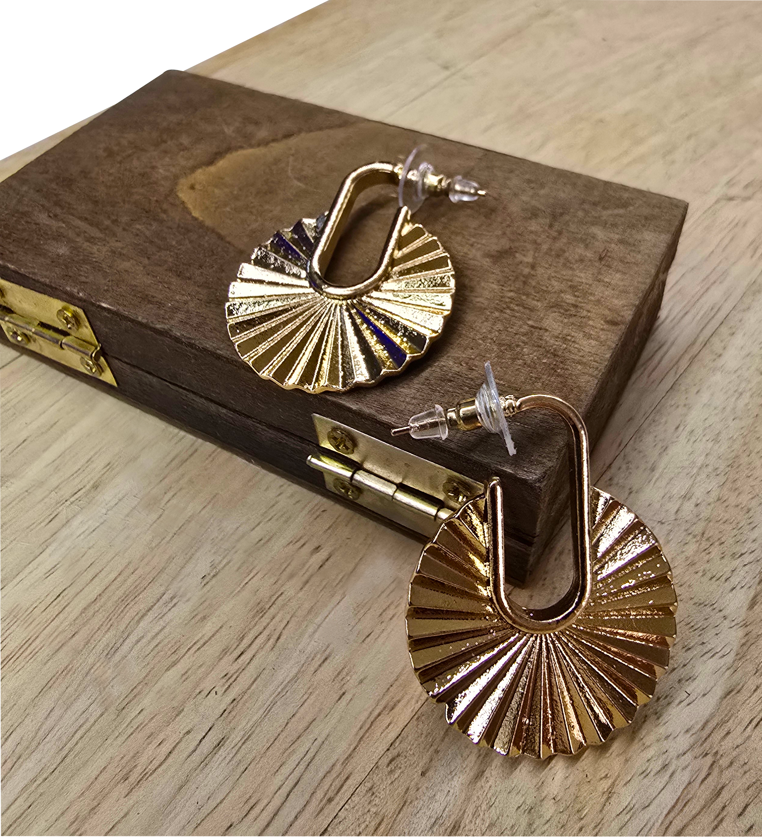 Boucles d'oreilles La Chiquita disques éventails