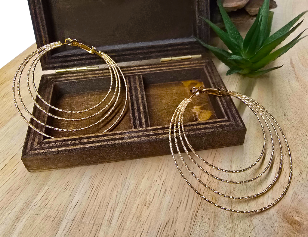 Boucles d'oreilles La Chiquita multirangs