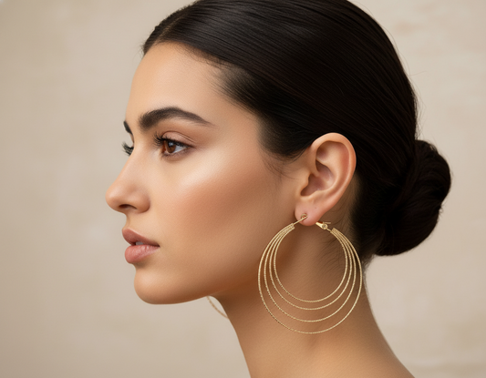 Boucles d'oreilles La Chiquita multirangs