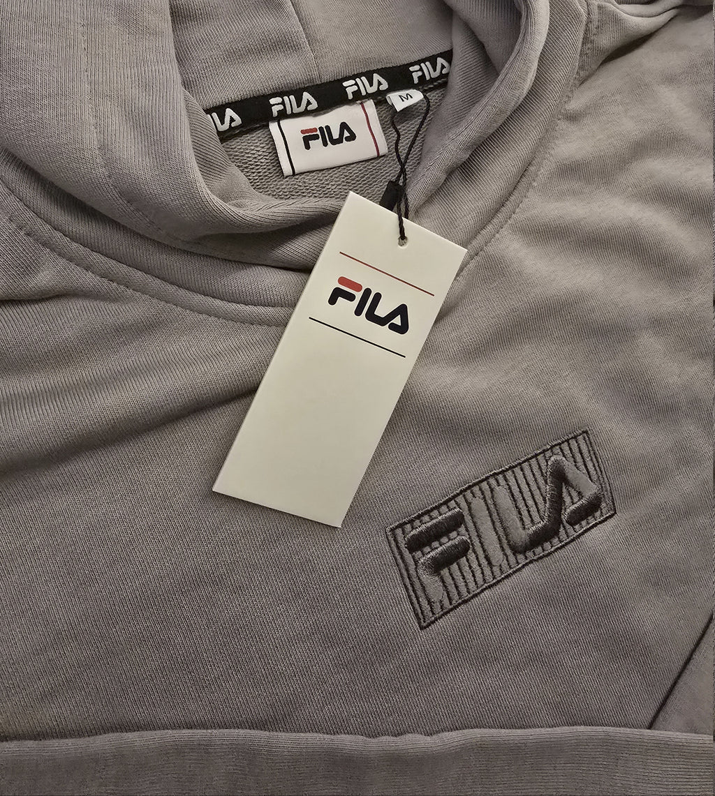 Sweat à capuche FILA gris femme