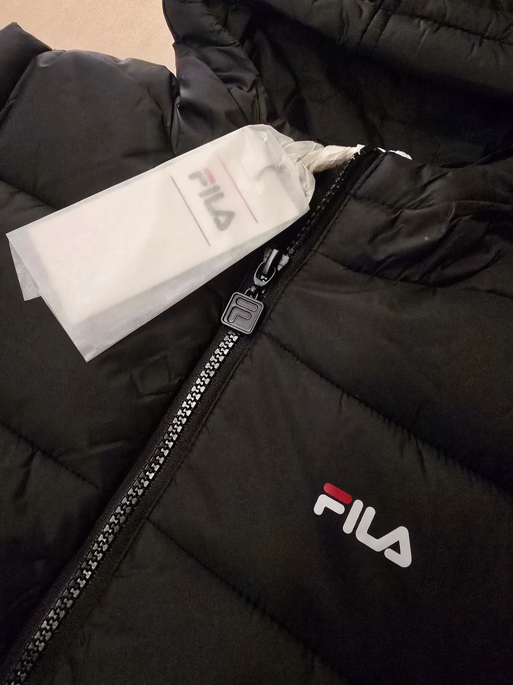 Doudoune noire FILA enfant