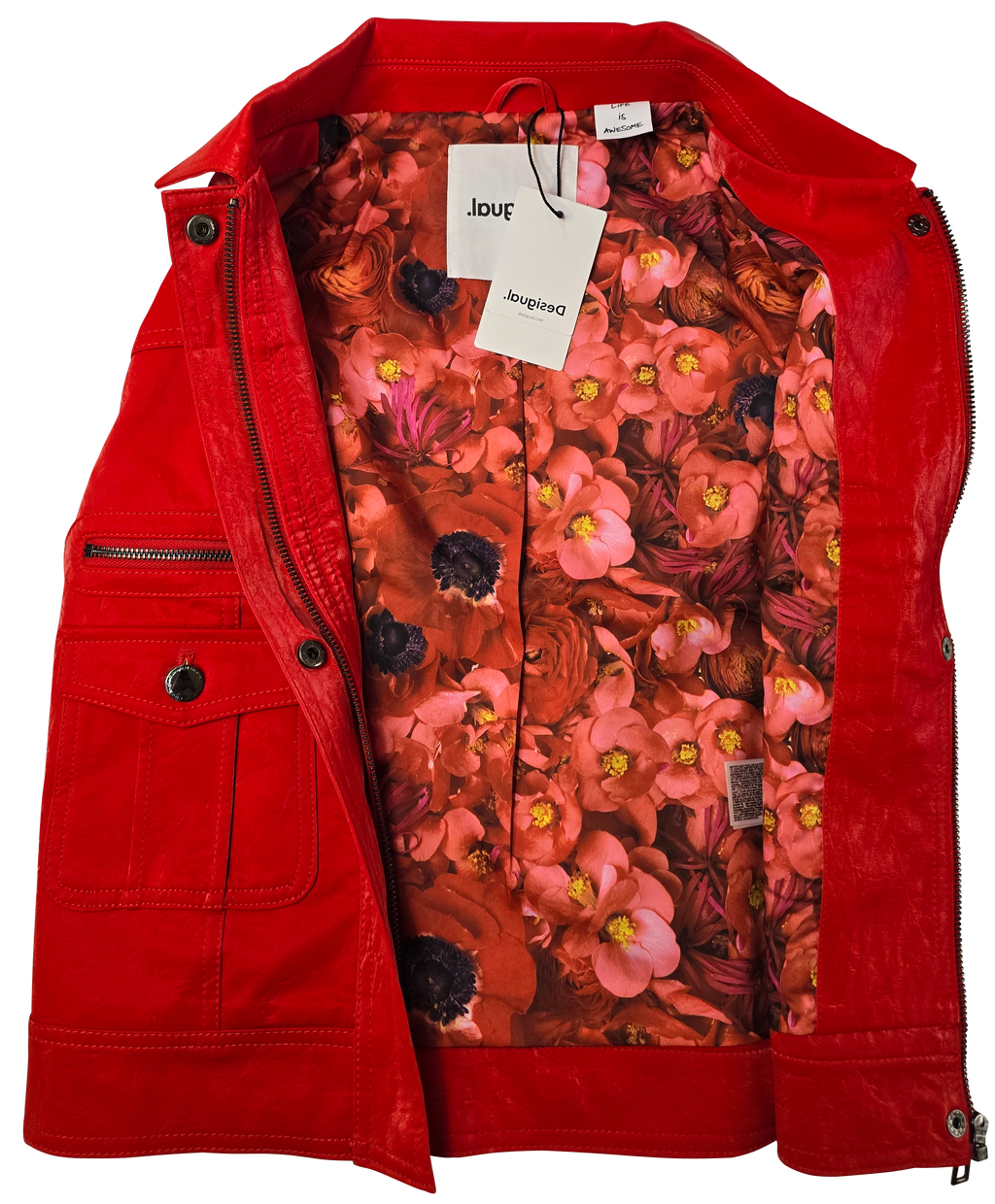 Veste rouge Desigual style blouson