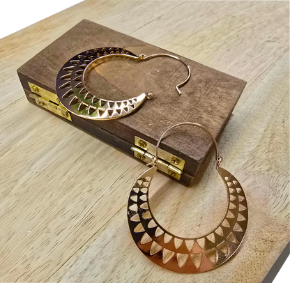 Boucles d'oreilles La Chiquita disques ajourés