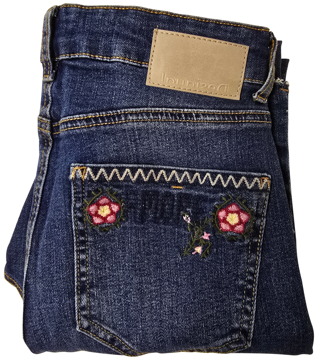 Jean Desigual Flare Cropped
