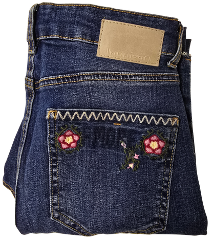 Jean Desigual Flare Cropped