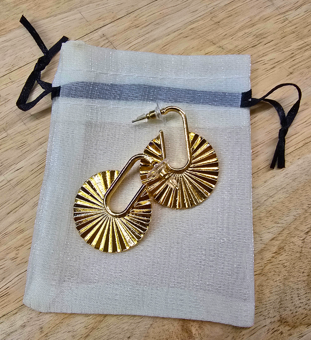 Boucles d'oreilles La Chiquita disques éventails