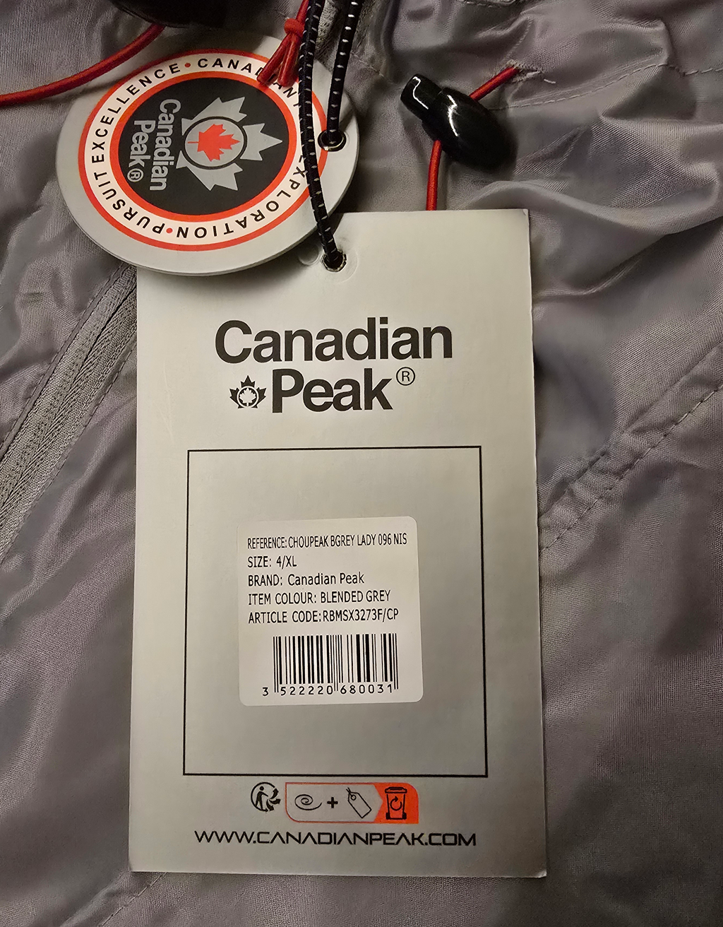 Imperméable gris Canadian Peak