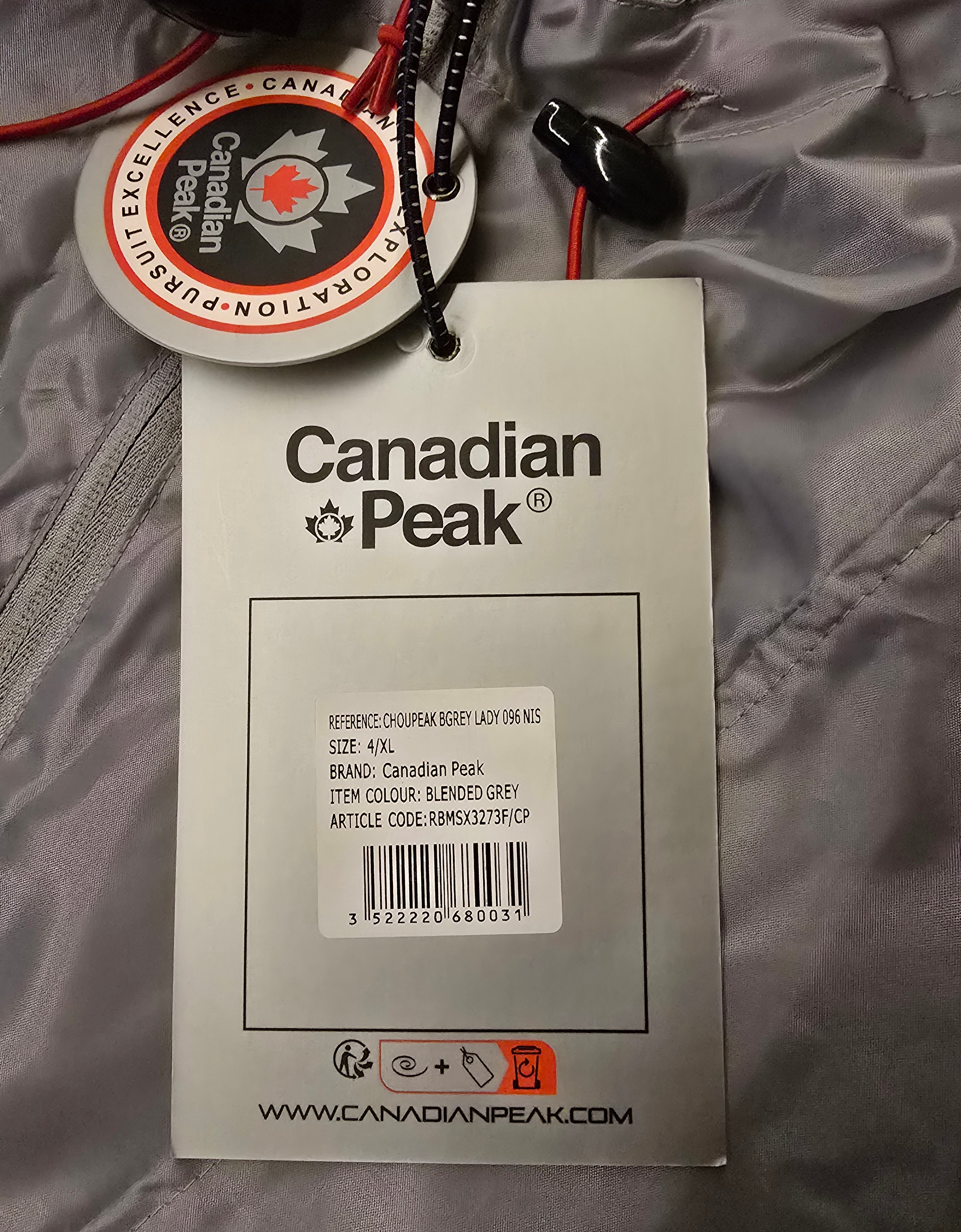 Imperméable gris Canadian Peak