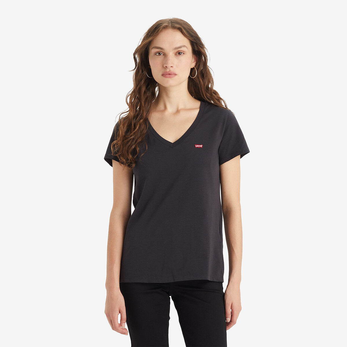 T-shirt col V noir Levi's Femme