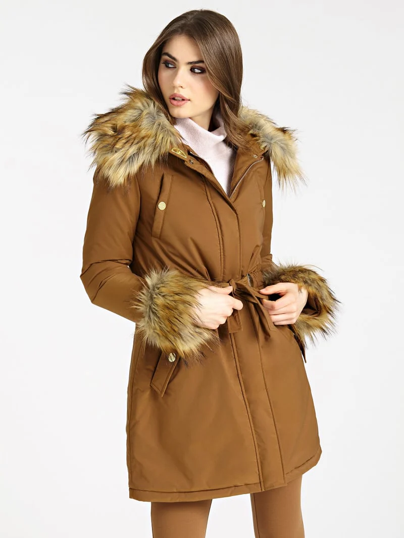 Manteau Marron GUESS Marciano Femme