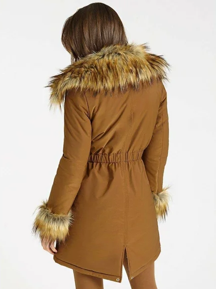 Manteau Marron GUESS Marciano Femme