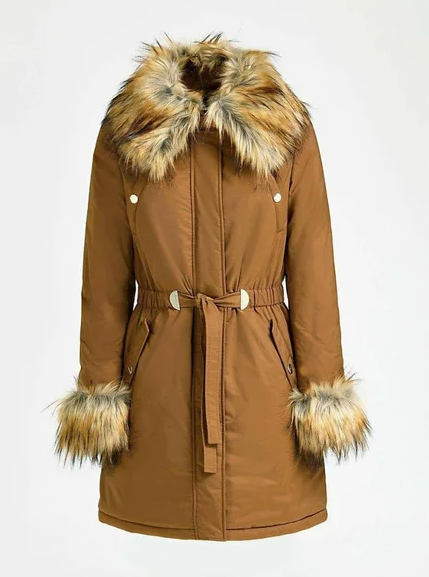 Manteau Marron GUESS Marciano Femme