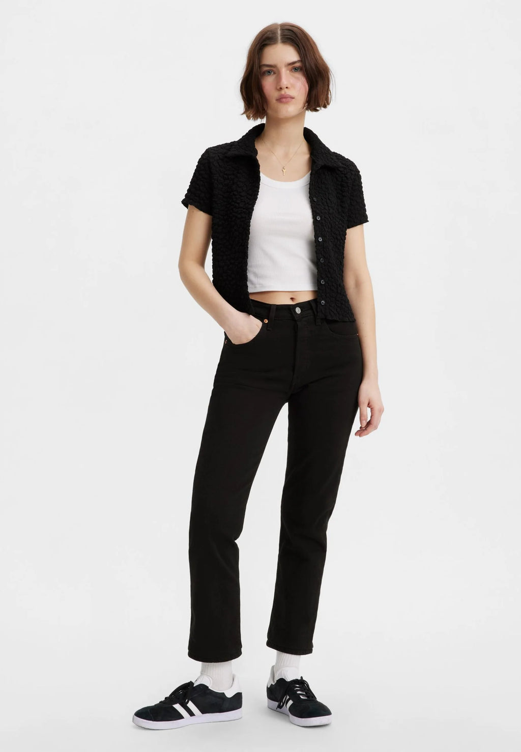 Jean Levi's 501 Cropped black