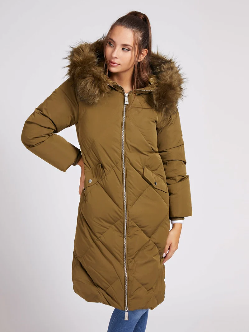 Manteau Olive / Marron GUESS Femme