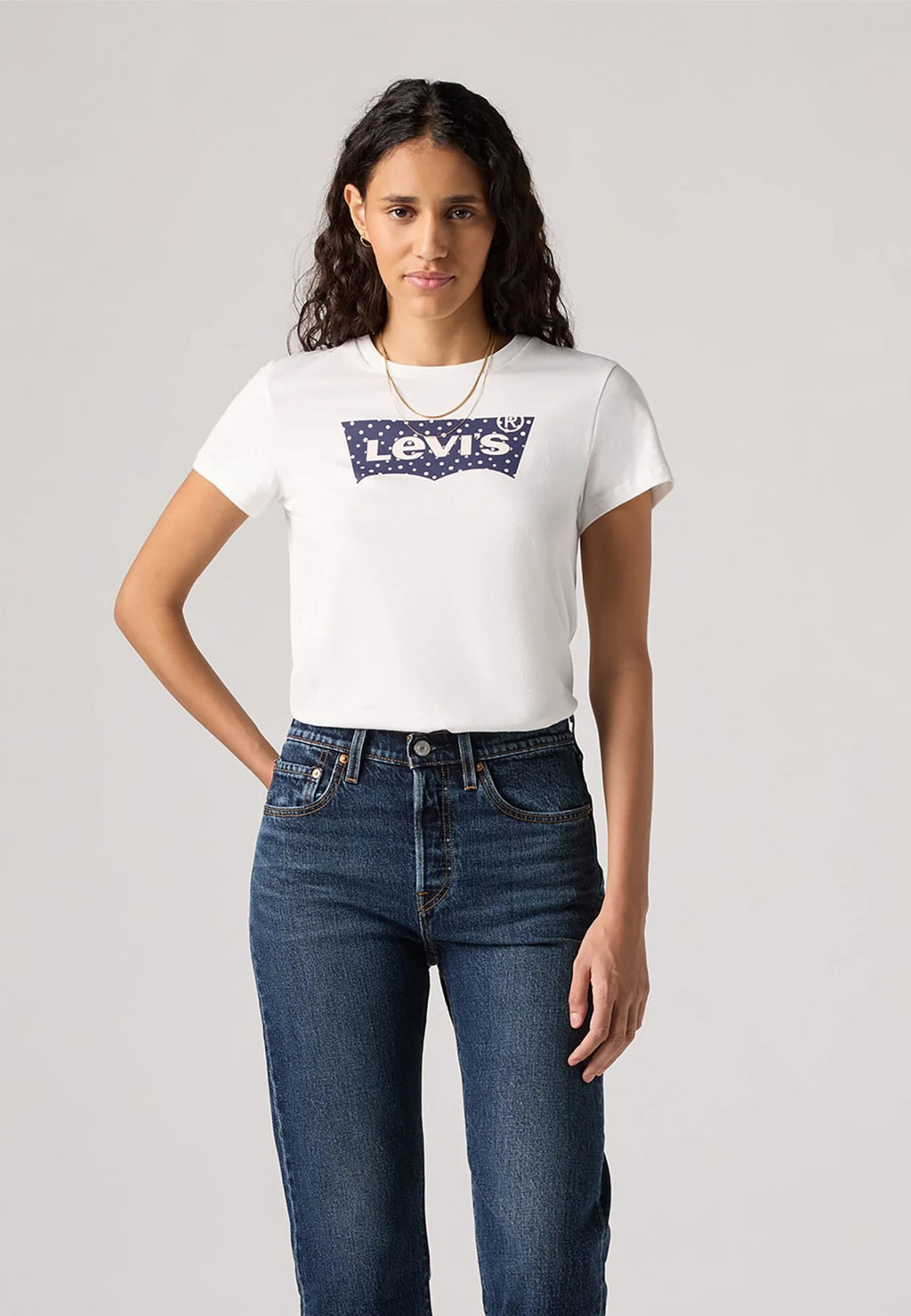 T-shirt blanc logo imprimé The Perfect Tee Levi's