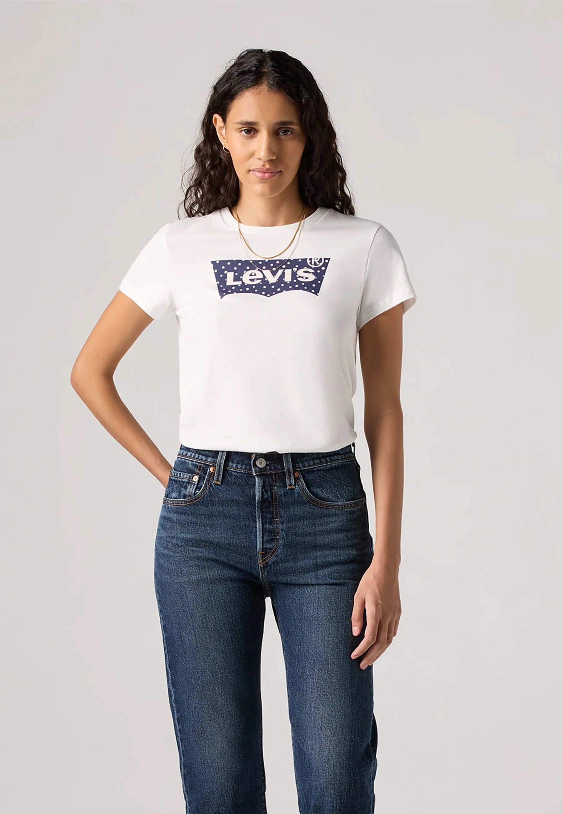 T-shirt blanc logo imprimé The Perfect Tee Levi's