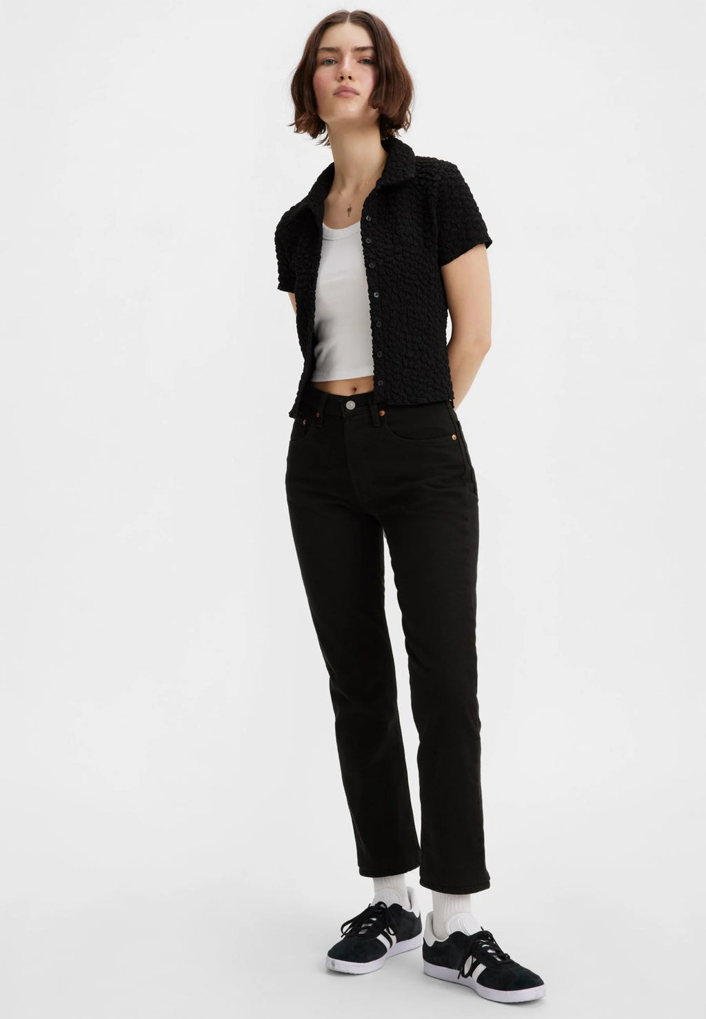 Jean Levi's 501 Cropped black