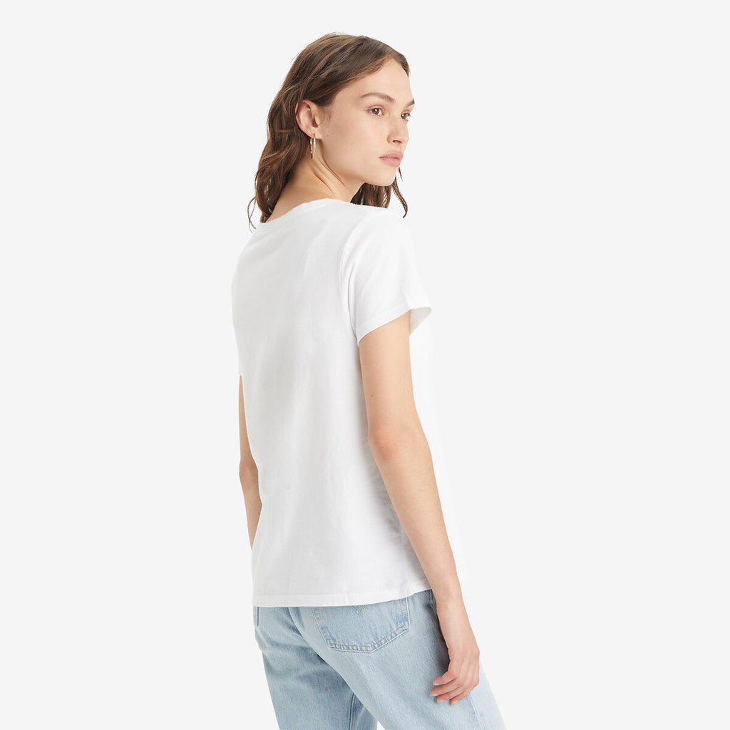 T-shirt col V blanc Levi's Femme