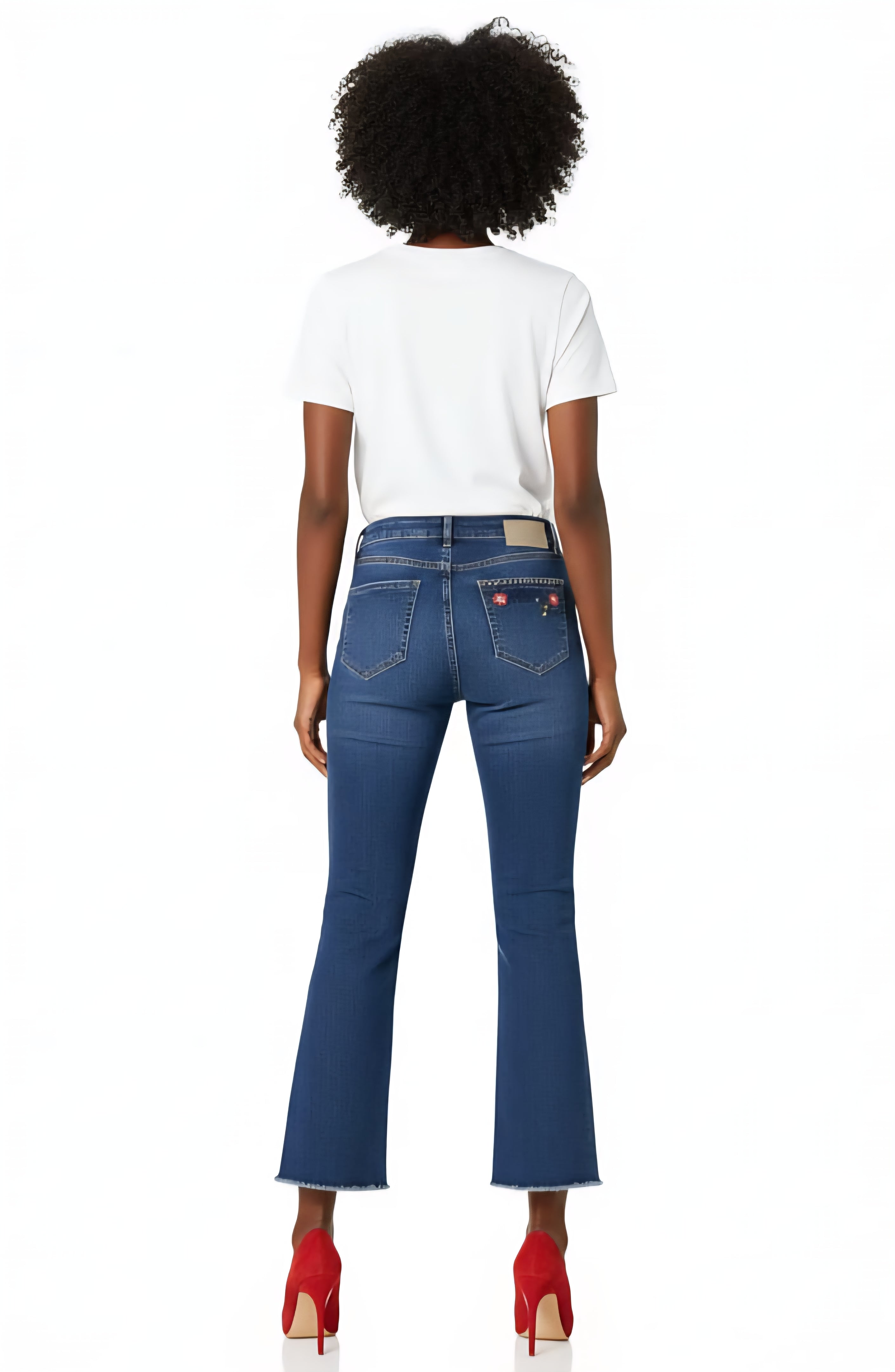 Jean Desigual Flare Cropped