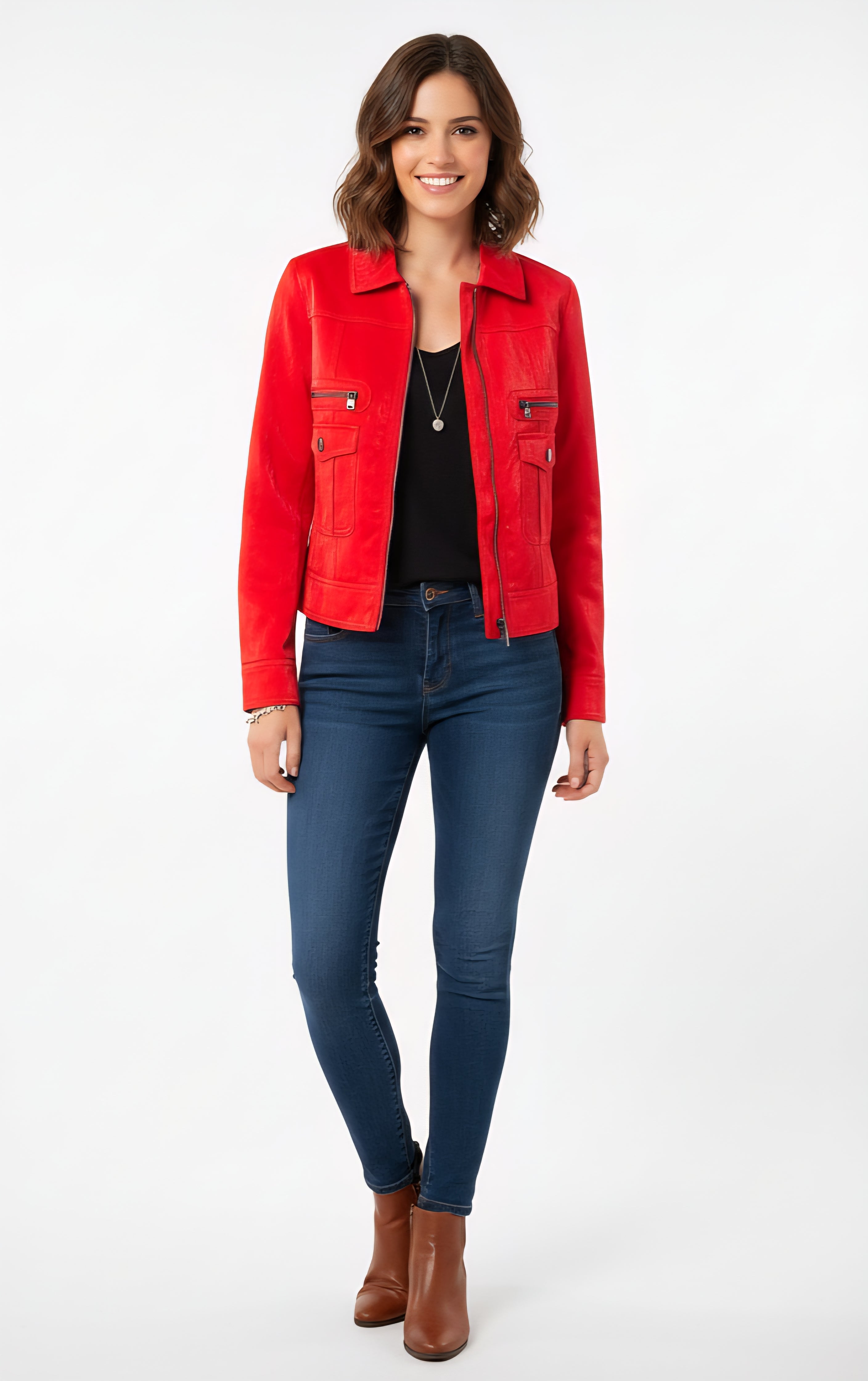 Veste rouge Desigual style blouson