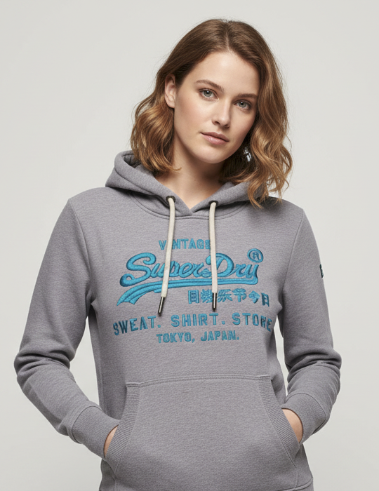 Sweat lilas femme Superdry
