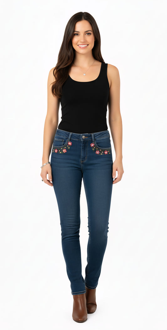 Jean Desigual Flare Cropped